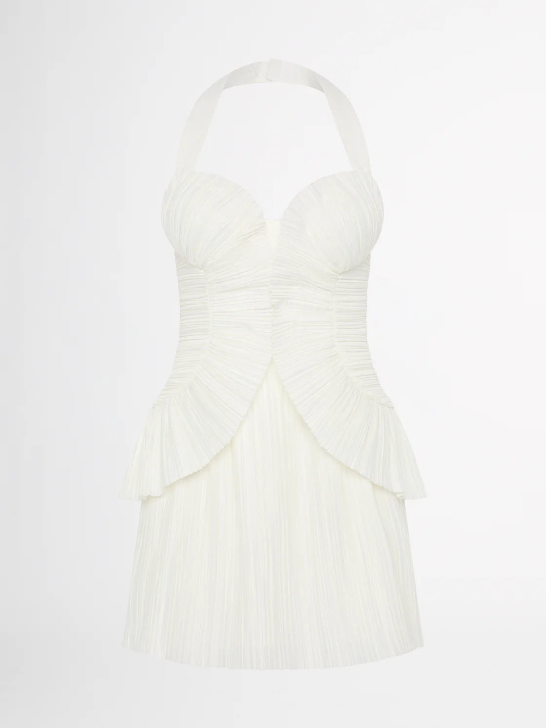 PEYTON PLEATED MINI DRESS